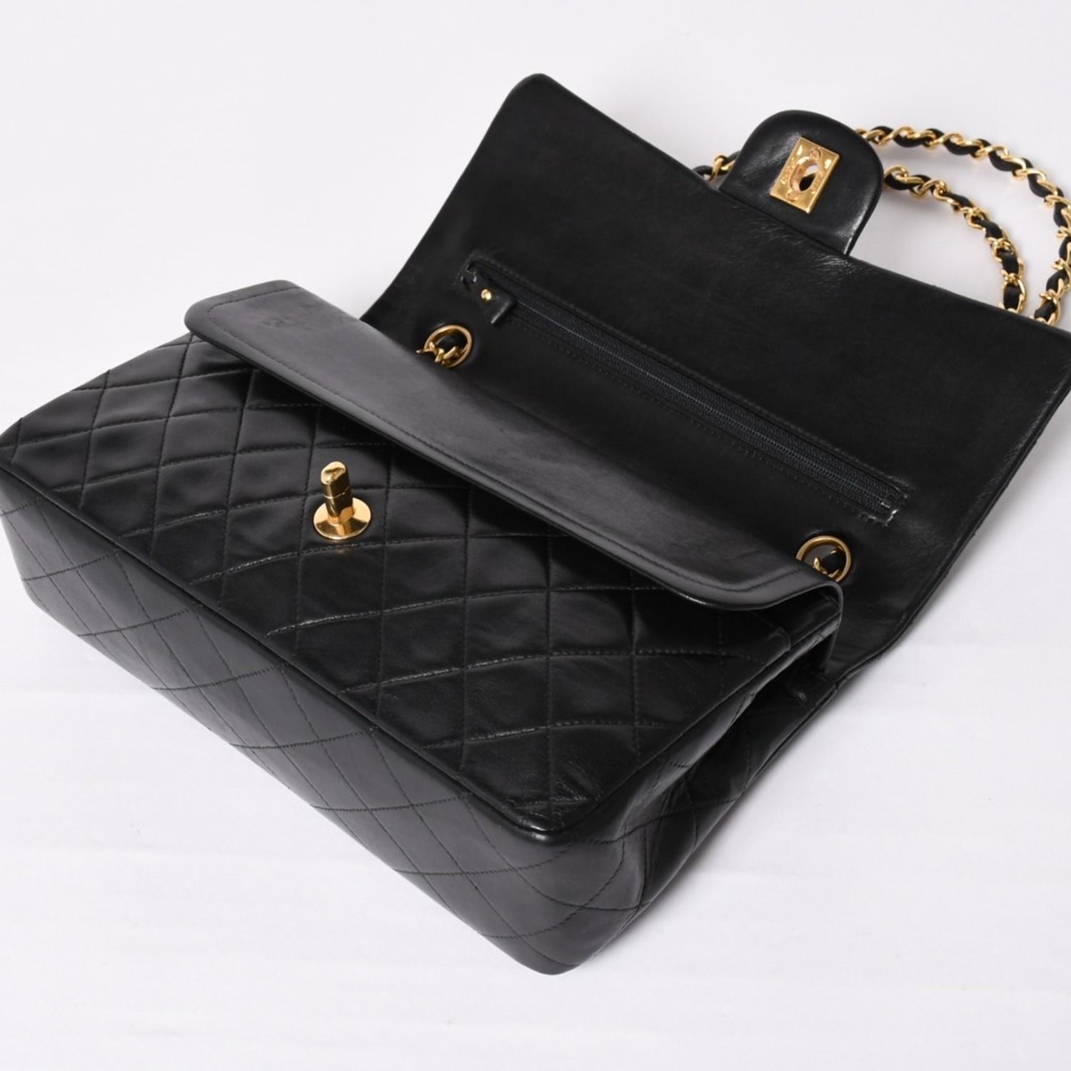 極美品 CHANEL シャネル マトラッセ25 Wフラップ Wチェーンショルダー