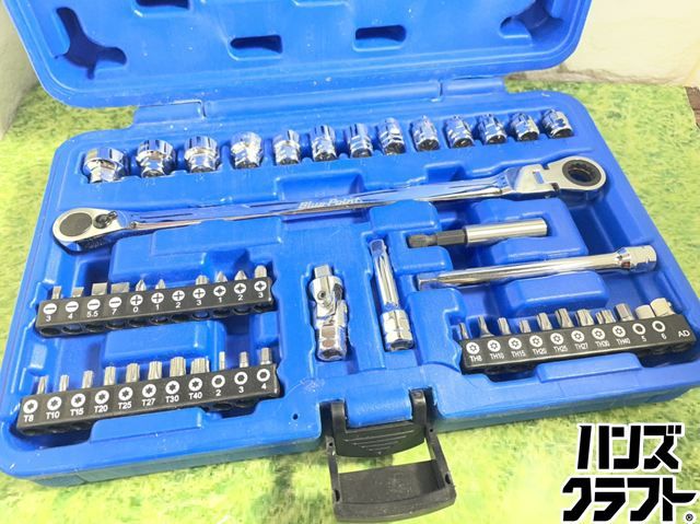 ▽【中古】ブルーポイント　Bluepoint　51PC　ソケットレンチセット　1/4インチ【中古】