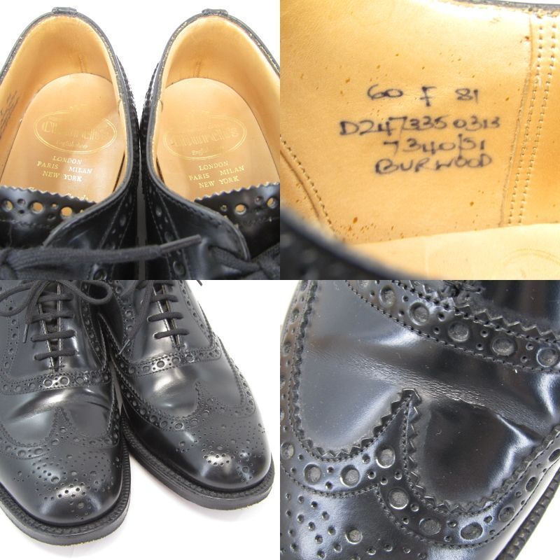 Church's チャーチ UK6F ウイングチップ BURWOOD ポリッシュド