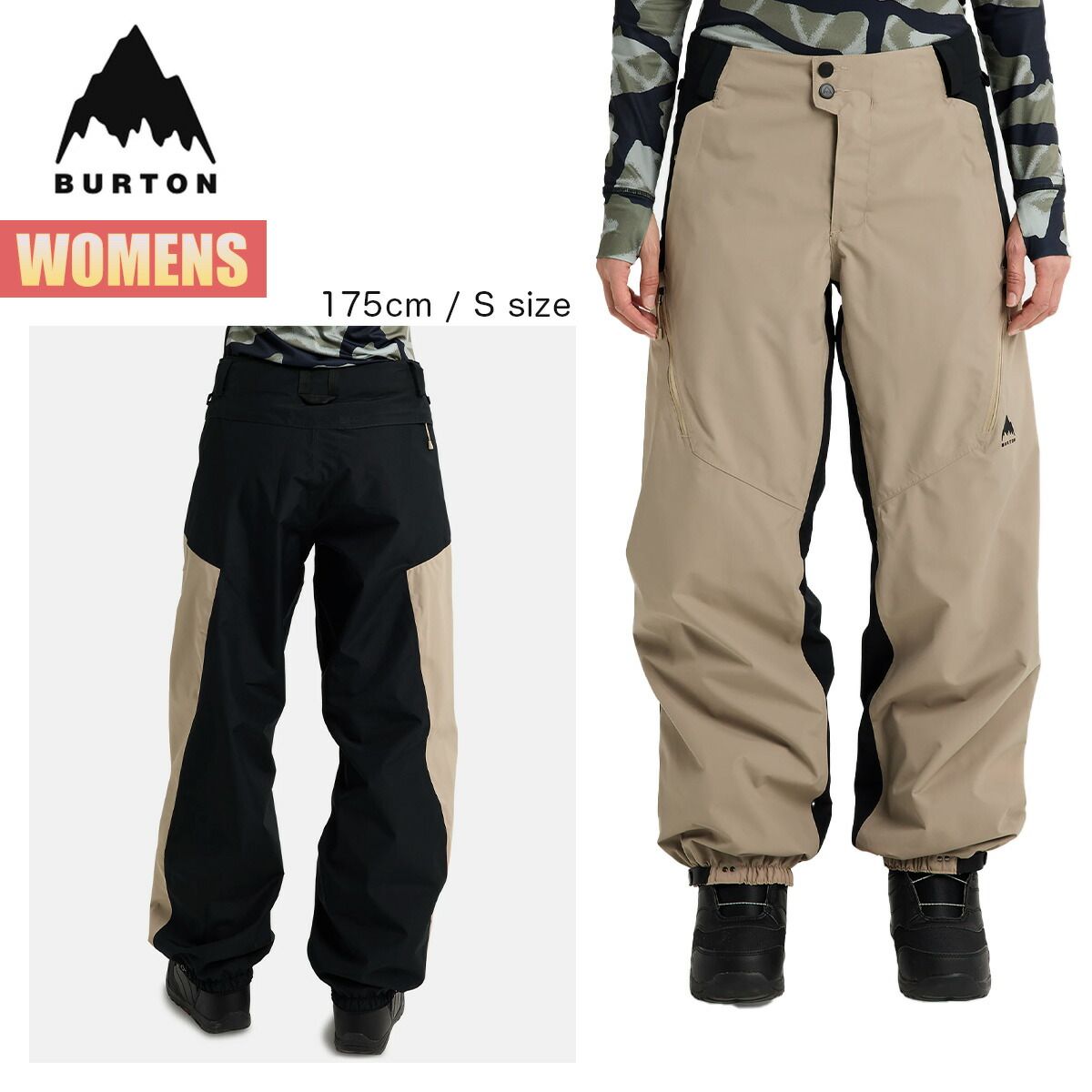バートン スノーボード パンツ ベージュ Sサイズ レディース バートン スノーボードウェア レディース パンツ 25-26 Burton