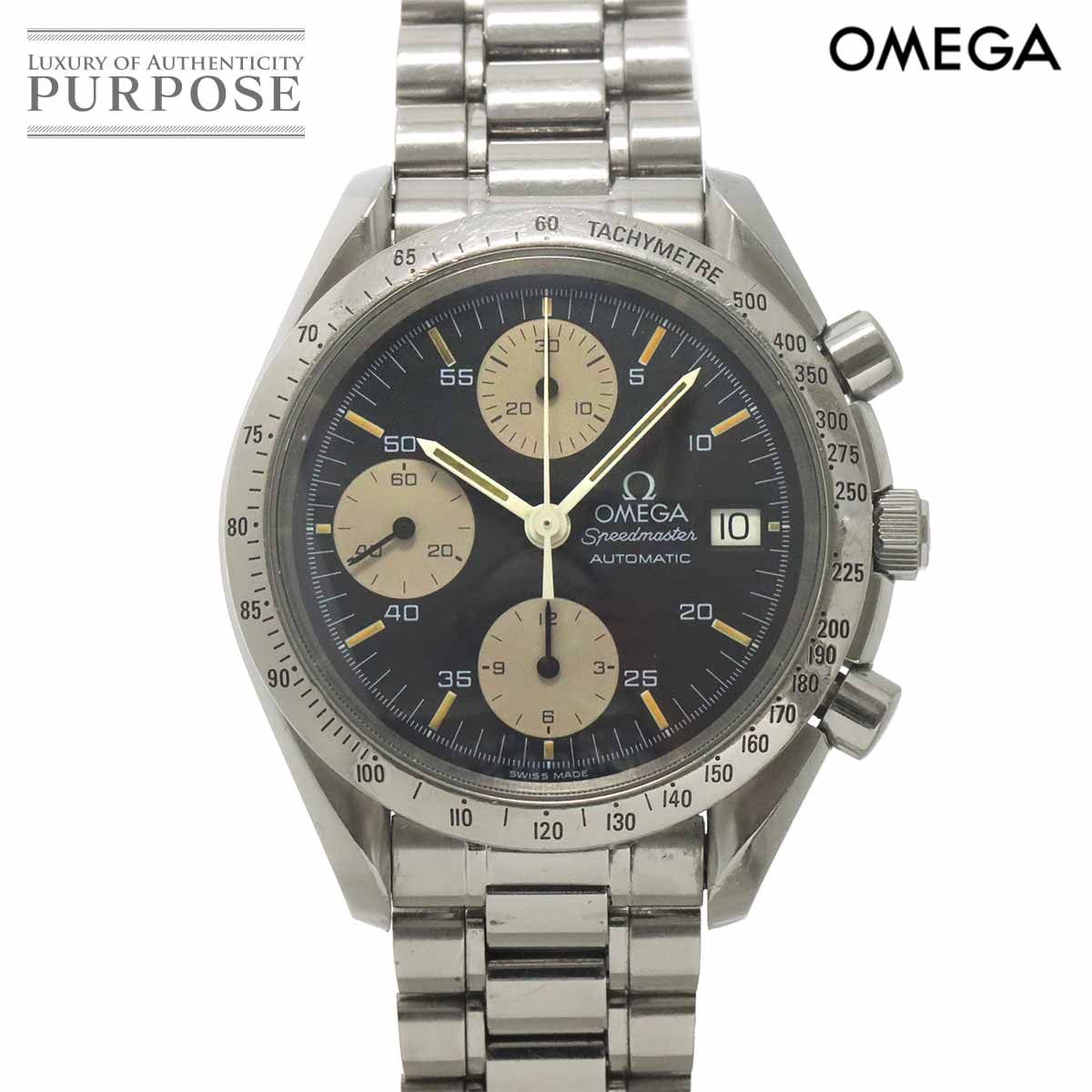 オメガ OMEGA スピードマスター デイト 3511 50 クロノグラフ メンズ 腕時計 ブラック オートマ 自動巻き ウォッチ Speedmaster 90324898