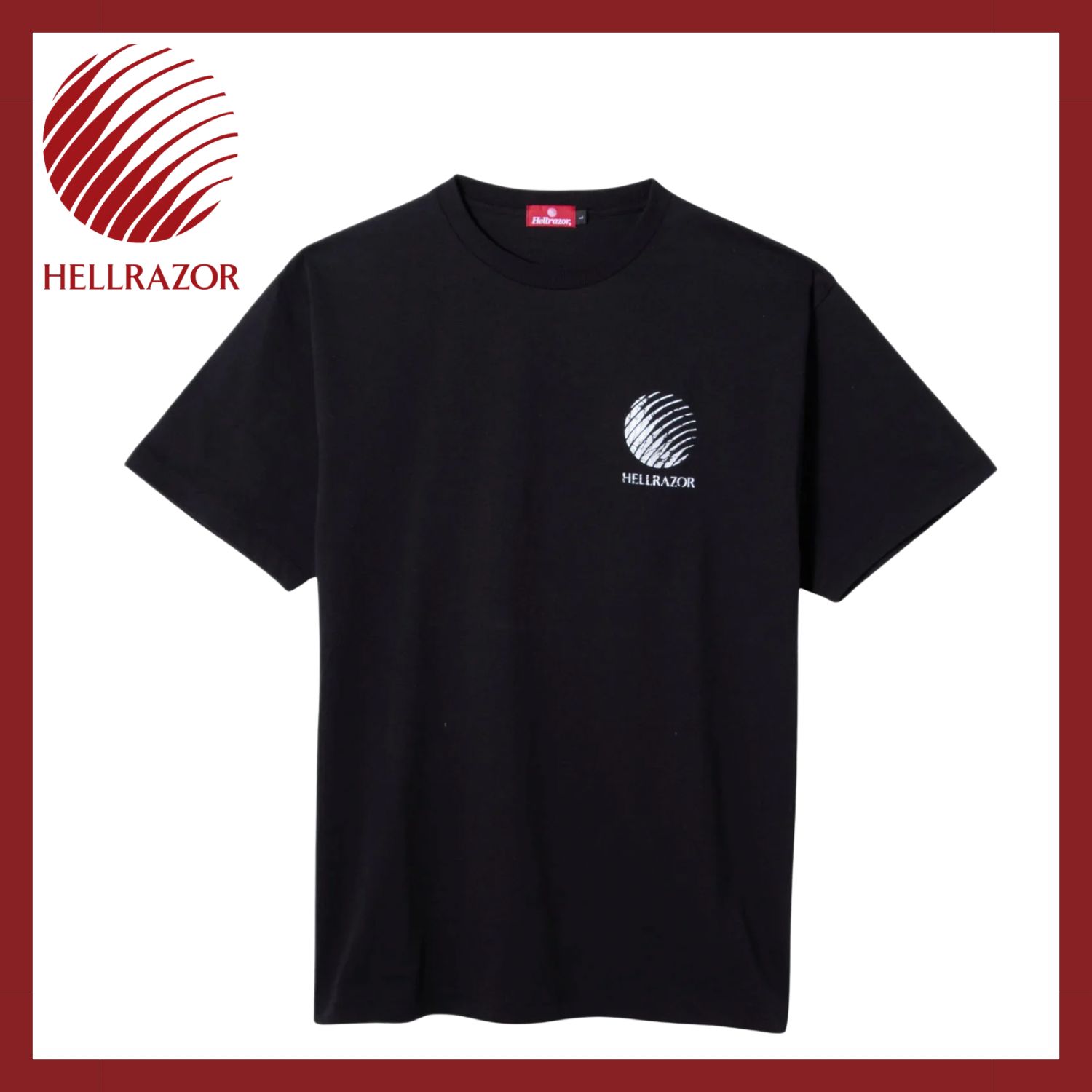 HELLRAZOR CRACKED LOGO SHIRT-BLACK（ヘルレーザー/Tシャツ）