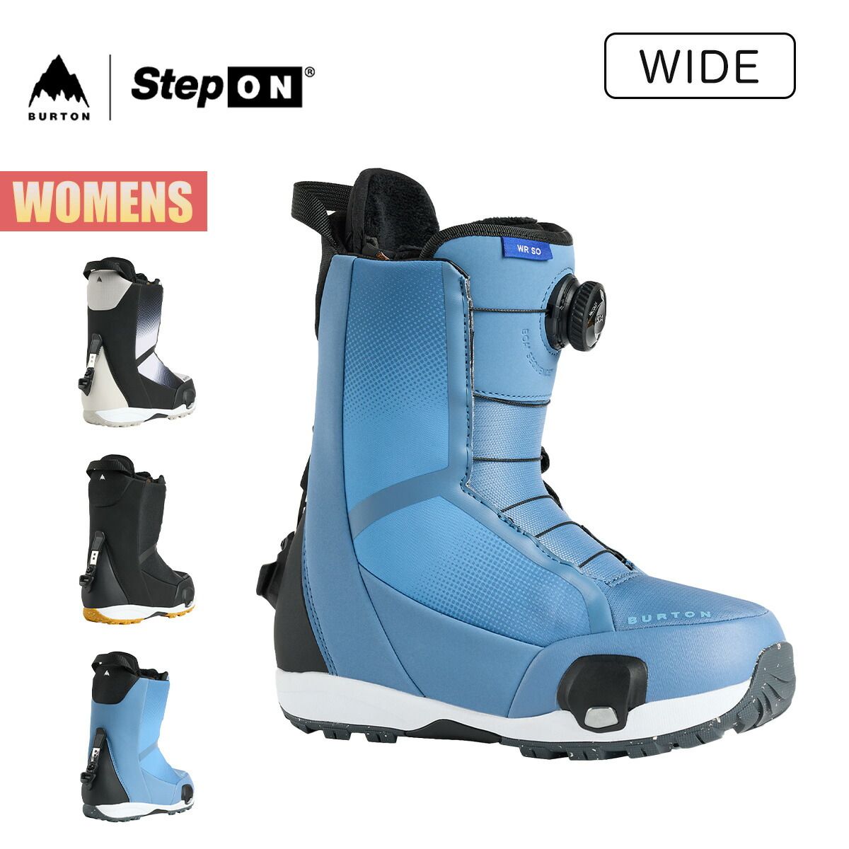 バートン ステップオン ブーツ レディース 25-26 Burton ウェイブレンジ ワイド W26JP-302981 Womens Waverange Step On Boots Wide ウィメンズ アジアンフィット 幅広 BOA 正規品