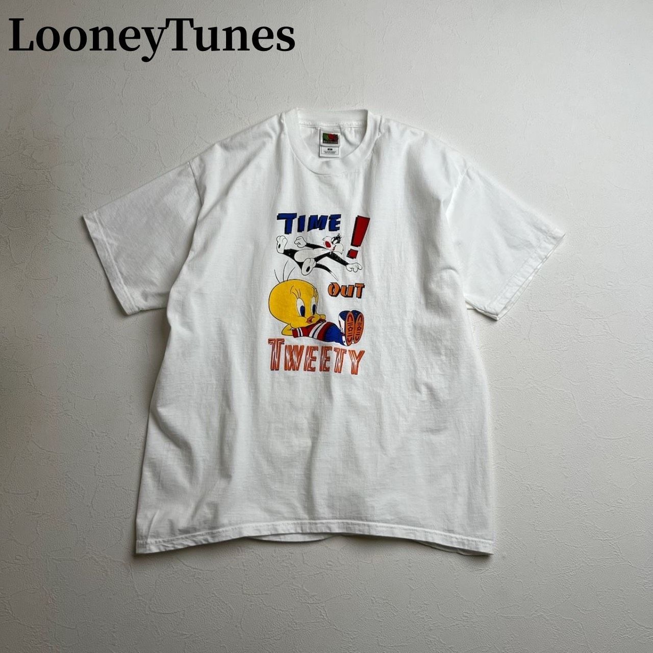 LooneyTunes トゥイーティー Tシャツ ルーニーテューンズ ホワイト XL 古着