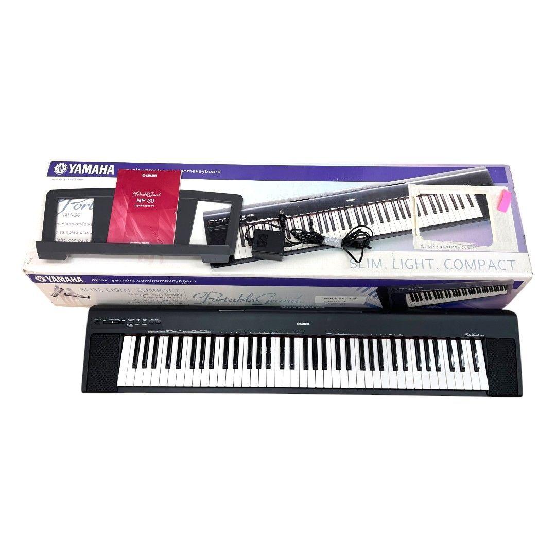 YAMAHA Portable Grand NP-30 黒 ブラック 電子ピアノ 76鍵盤 ヤマハ