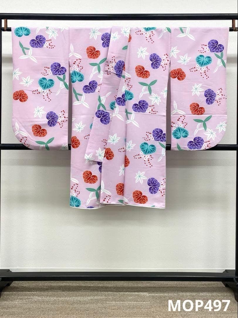 二尺袖 ポリエステル着物 葵 撫子 楓 袴用 MOP497