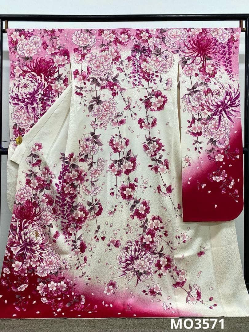 振袖 金刺繍 金彩 紋意匠 身丈170cm 撥水加工済 MO3571