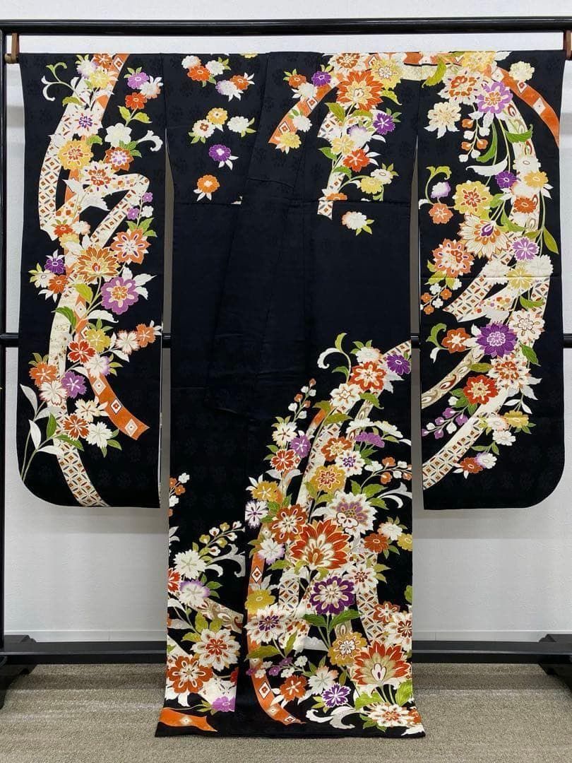 振袖 金駒 金彩 紋意匠 身丈172cm 撥水加工済 MO3579 - メルカリ