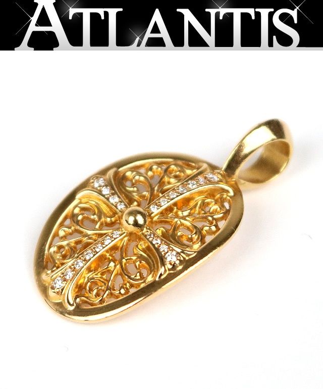 CHROME HEARTS 銀座店 クロムハーツ 22K クラシック オーバルクロス