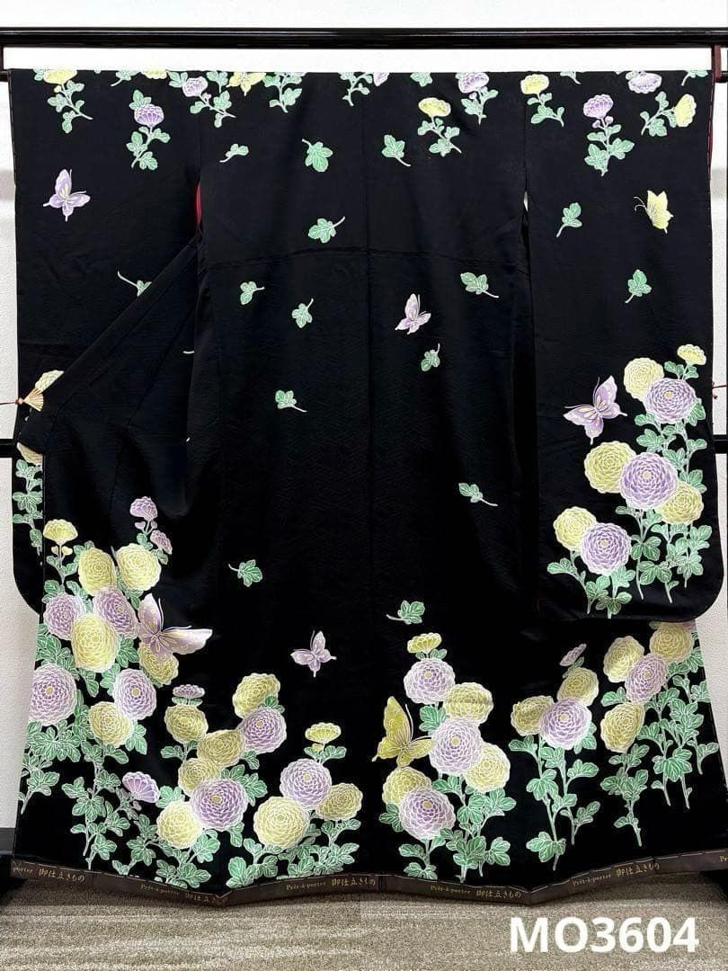 振袖 紋意匠 蝶 菊 身丈159cm 新品未使用品 MO3604