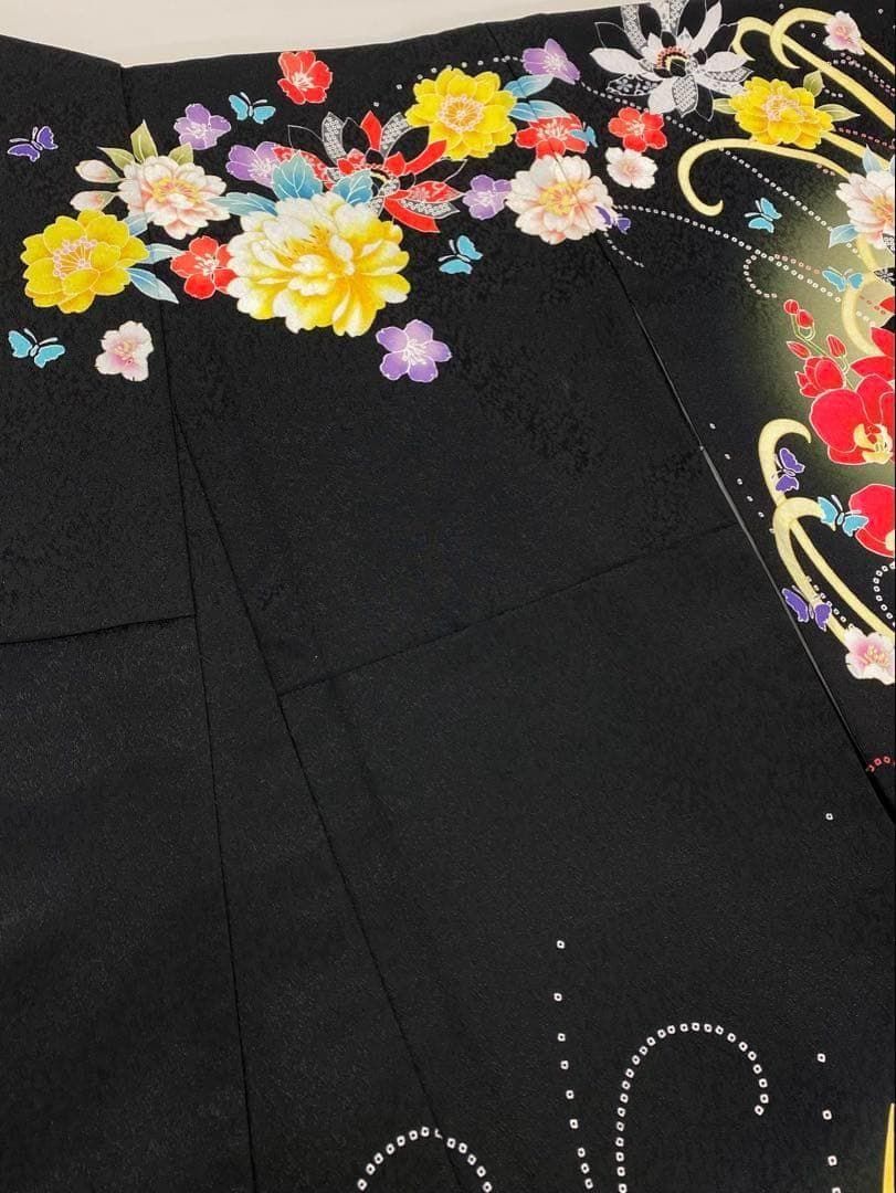 ポリエステル振袖 牡丹 身丈170cm 新品未使用品 MOP598 - メルカリ