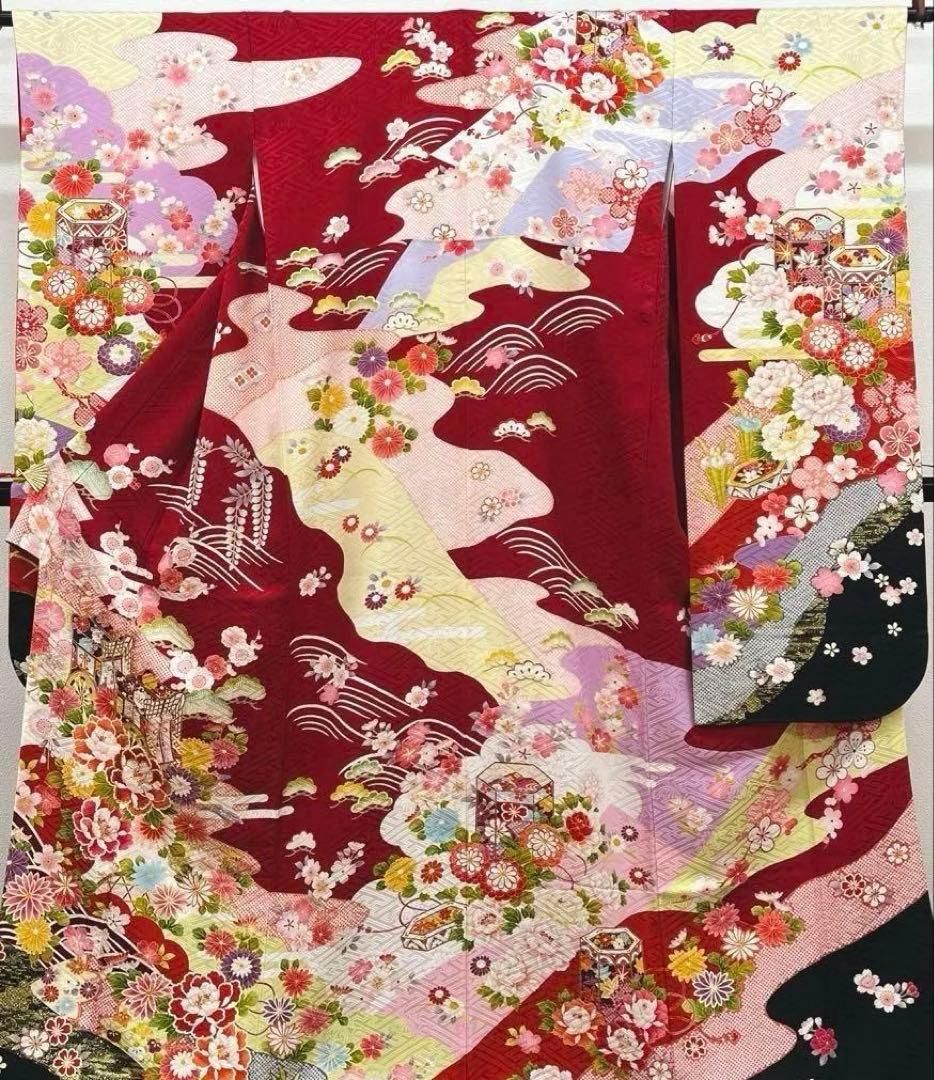 振袖 刺繍 金彩 紋意匠 撥水加工済 MO3739 - メルカリ