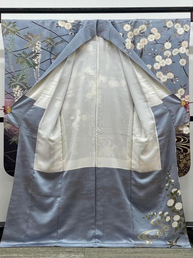 振袖 金駒 金彩 紋意匠 桜 四季の花々 MO3730 振袖 椿 金駒刺繍