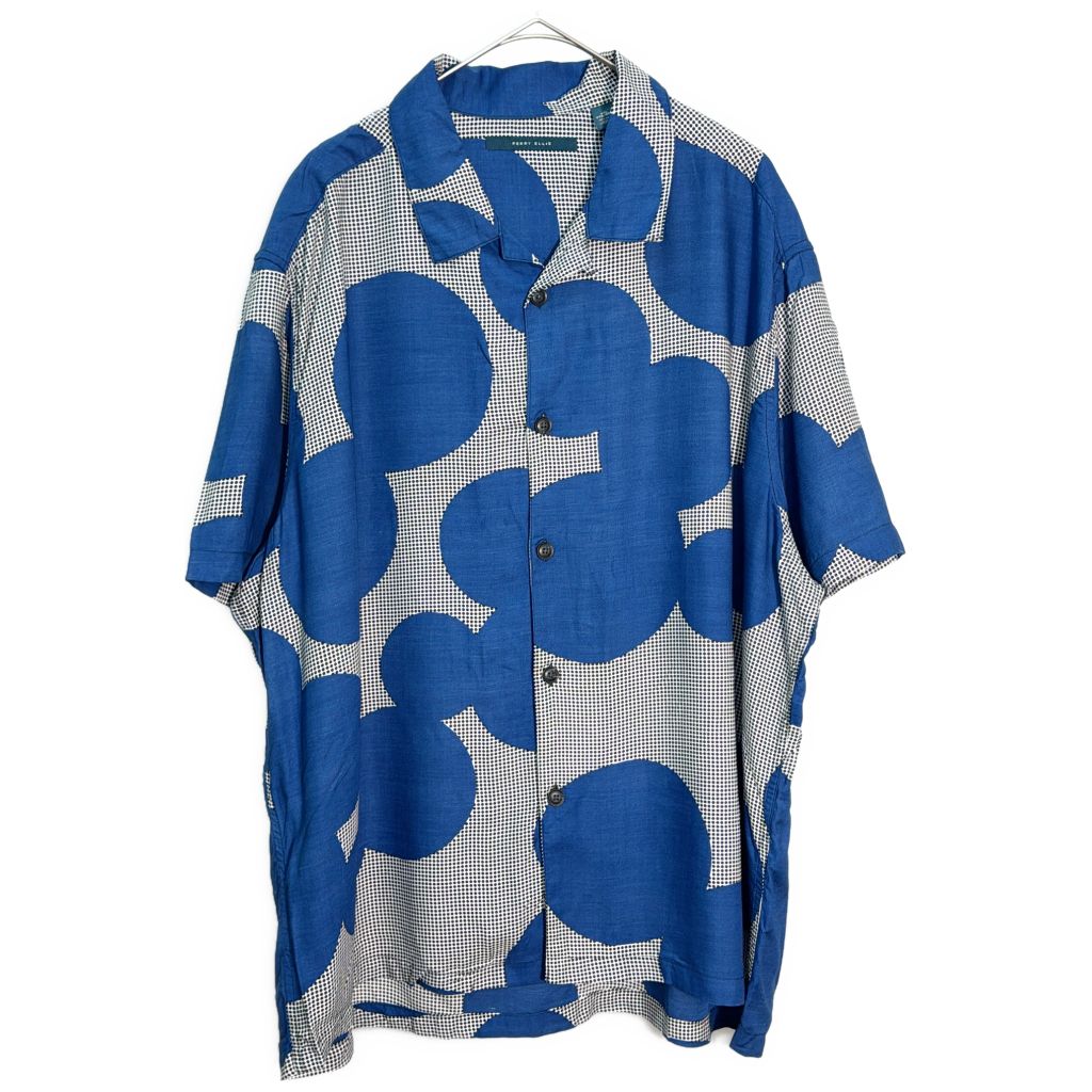 PERRY ELLIS ペリー エリス オープンカラーシャツ 大きいサイズ ドット