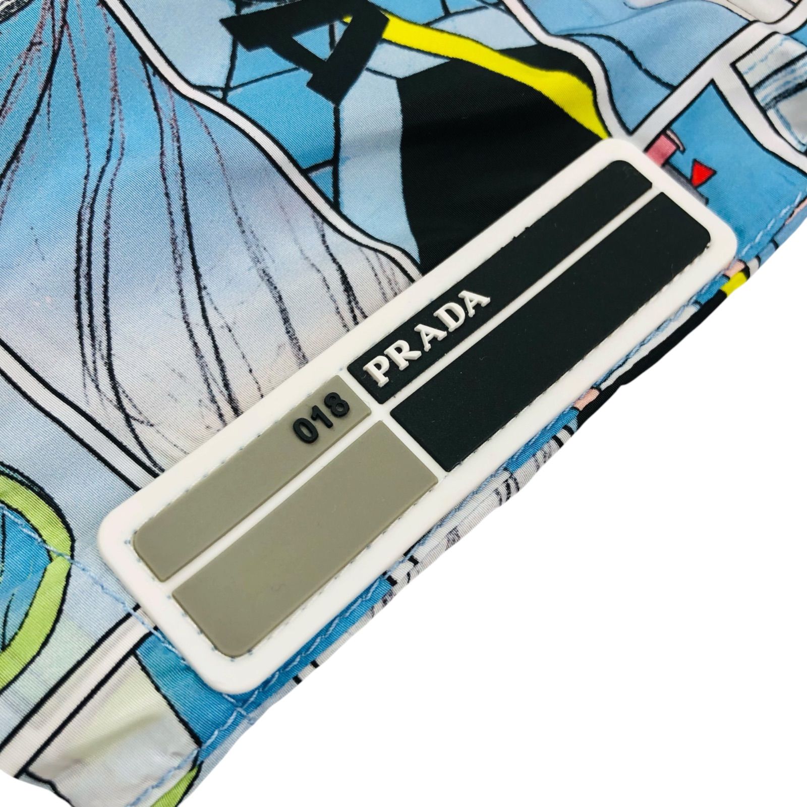 美品 PRADA☆プラダ・メンズ ラバーブランドロゴワッペン:インナー