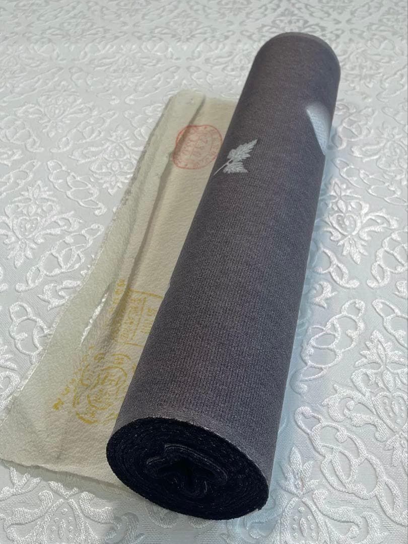 小紋 反物 葉文様 花文様 正絹 SA015
