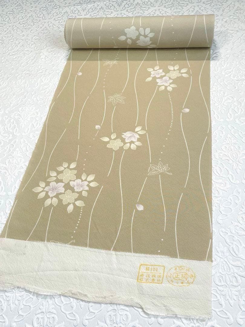 小紋 花文様 立涌 反物 正絹 SA011 - メルカリ