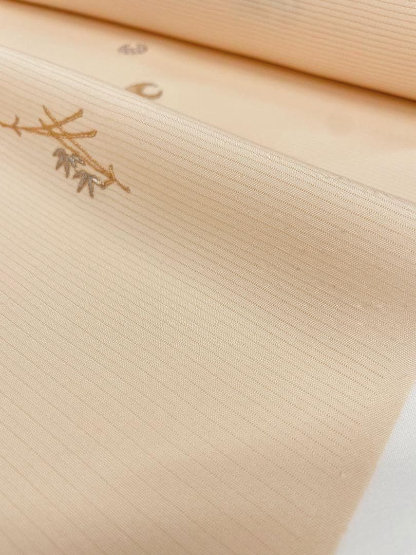 絽小紋 刺繍 飛び柄 盛夏 正絹 反物 TN278