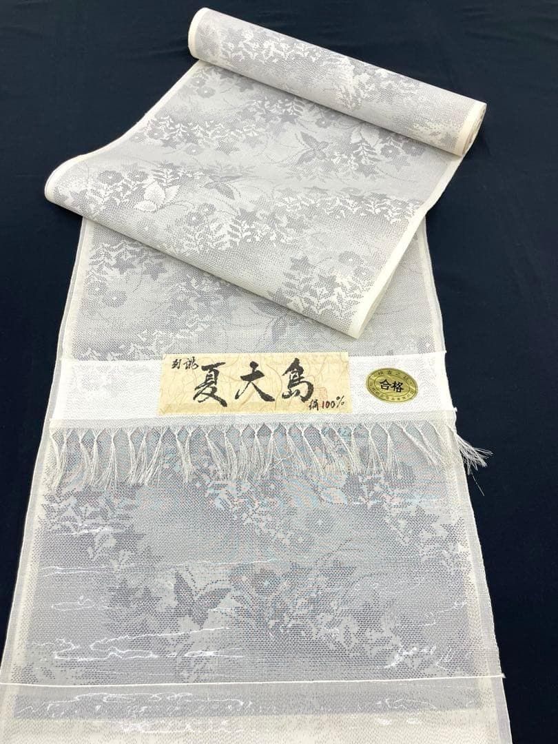 夏紬 夏大島 盛夏 正絹 反物 TN310