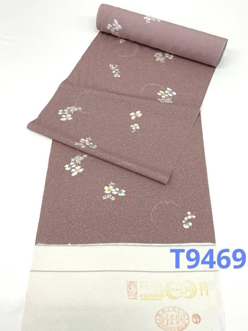 小紋 雪輪 正絹 反物 T9469