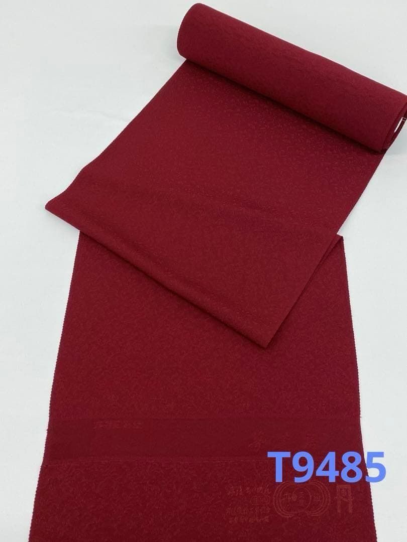 色無地 夢芝居 虹彩花別織 唐花 紋意匠 反物 正絹 T9485