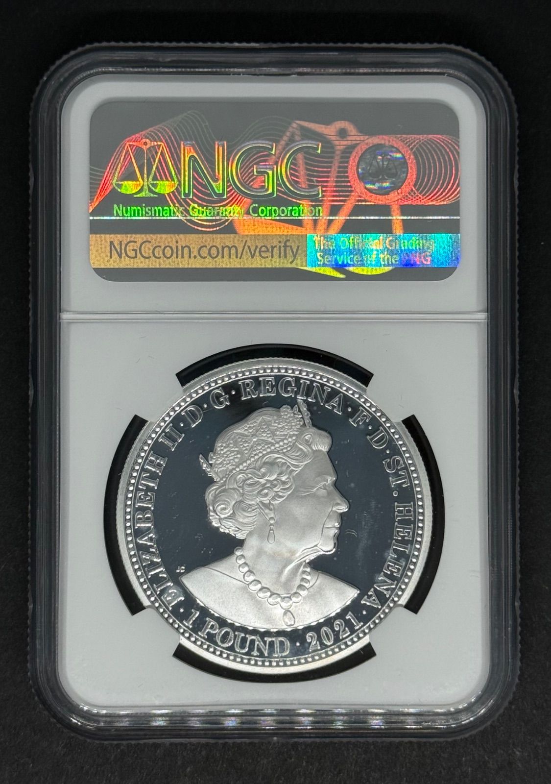 2021年 スリーグレイセス セントヘレナ プルーフ銀貨 スリーグレーセス