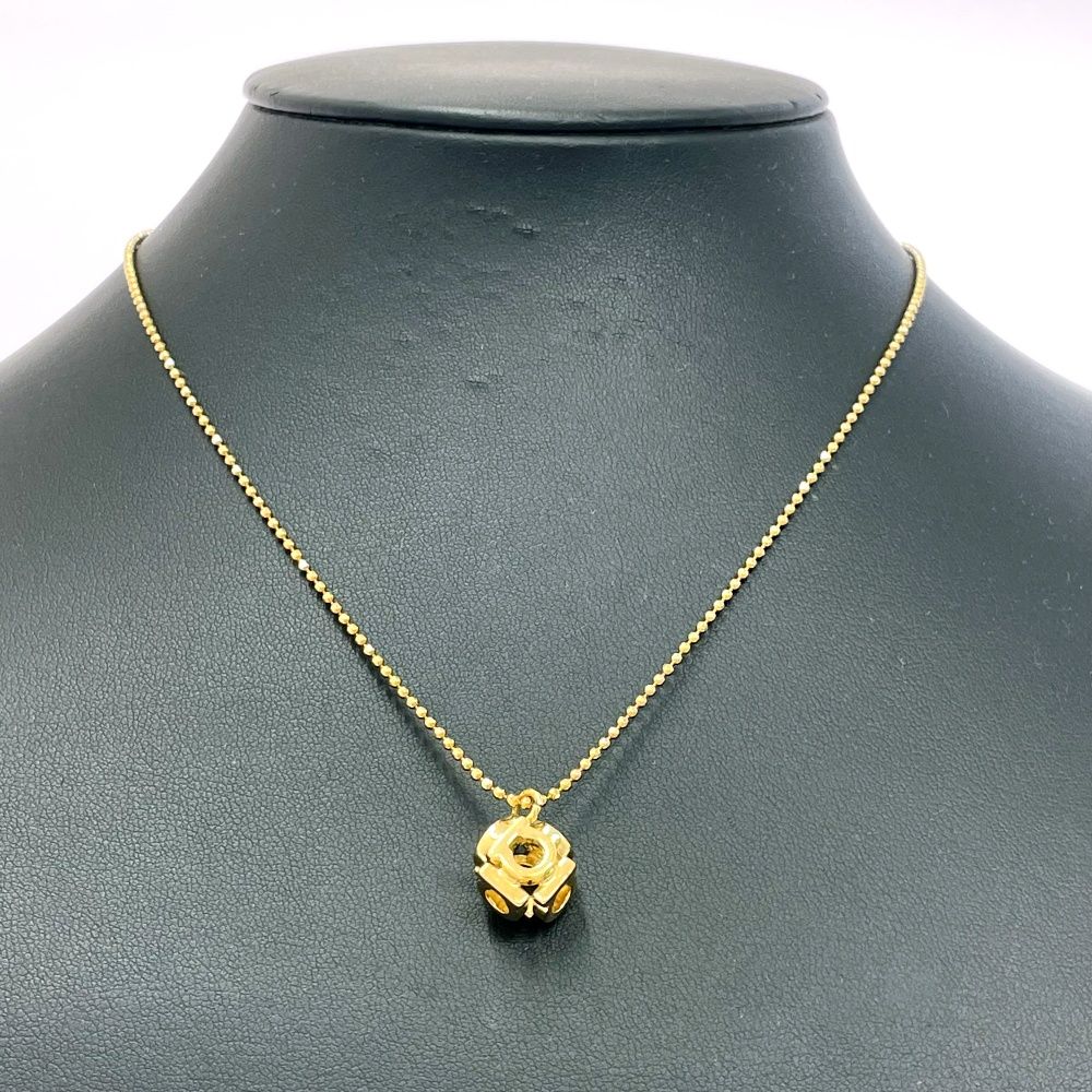 【中古】Salvatore Ferragamo サルヴァトーレフェラガモ GP ガンチーニ キューブネックレス ゴールド 566529 ネックレス