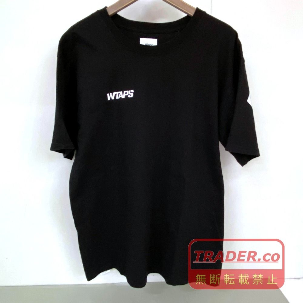 03w27322 WTAPS ダブルタップス ビッグバックロゴTシャツ 黒 ブラック