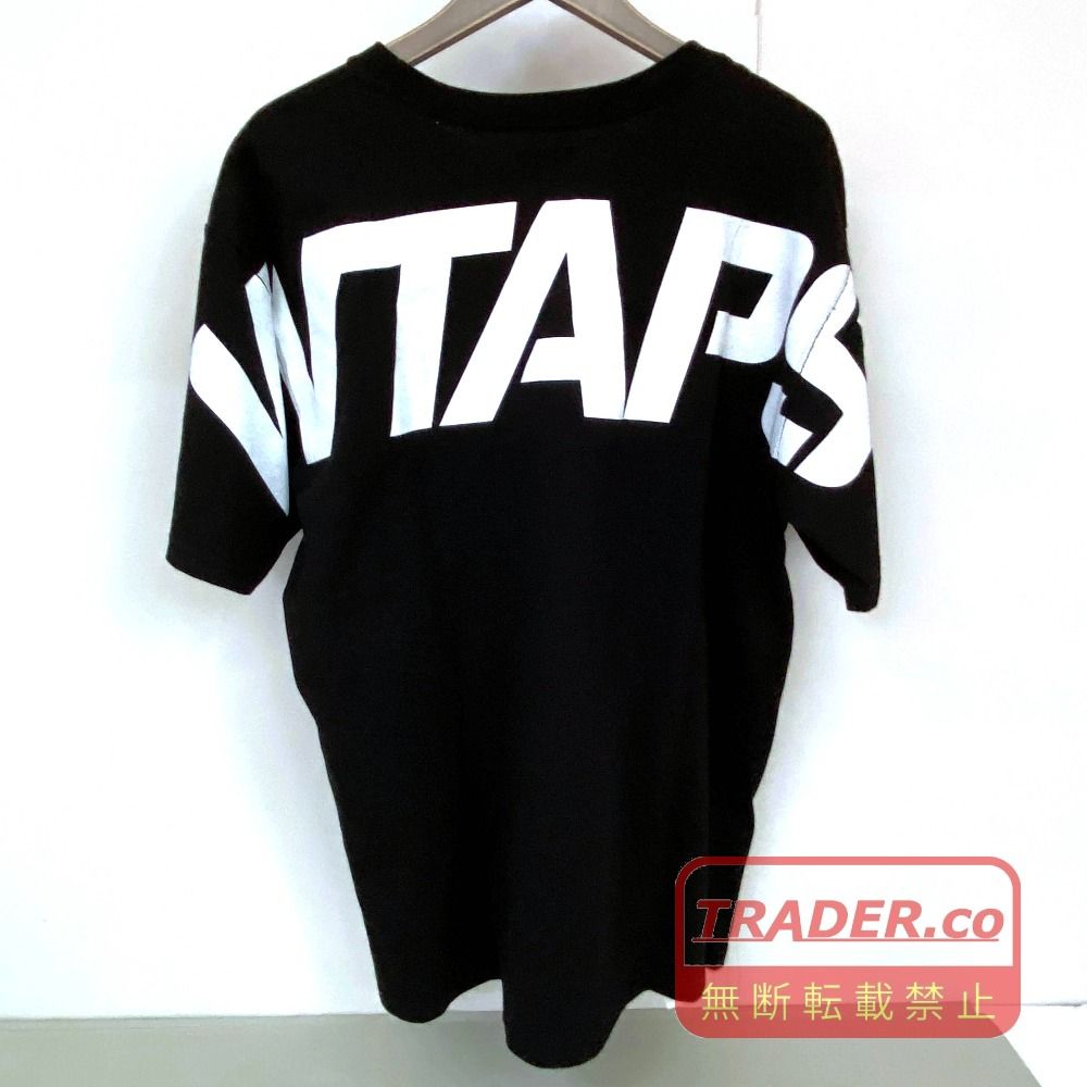 03w27322 WTAPS ダブルタップス ビッグバックロゴTシャツ 黒 ブラック
