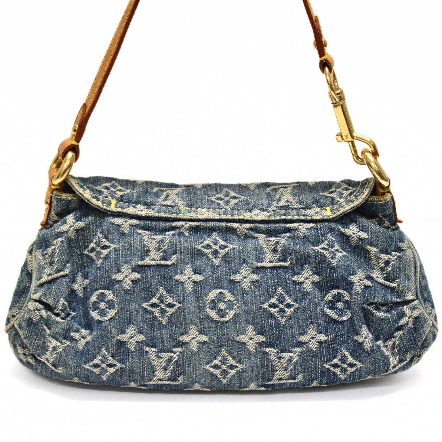 ルイ・ヴィトン デニム ハンドバッグ ルイヴィトン Louis Vuitton ミニプリーティ ハンドバッグ モノグラム