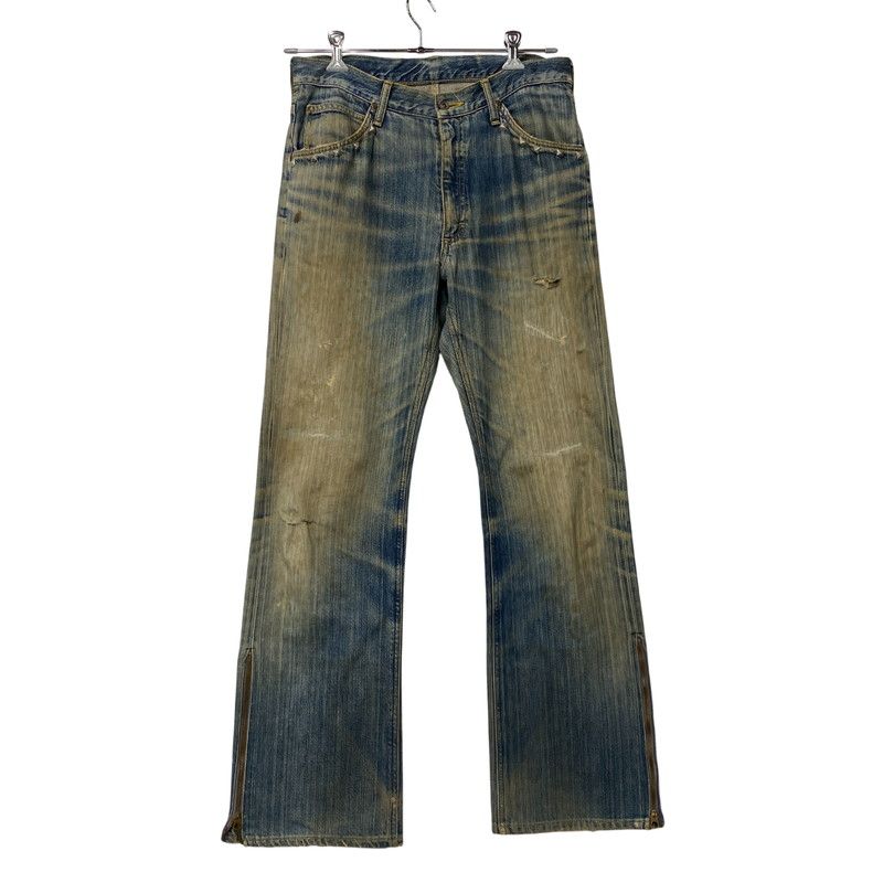 【現状渡し品】 LEE リー 90S REMAKE SIDE ZIP STUDS DAMAGE DENIM PANTS リメイク サイド ジップ スタッズ ダメージ デニム パンツ ボトムス ズボン 【157-260619-cs-07-izu】