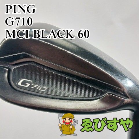 入間□【中古】 ウェッジ ピン PING G710 MCI BLACK 60 S 49[3295 