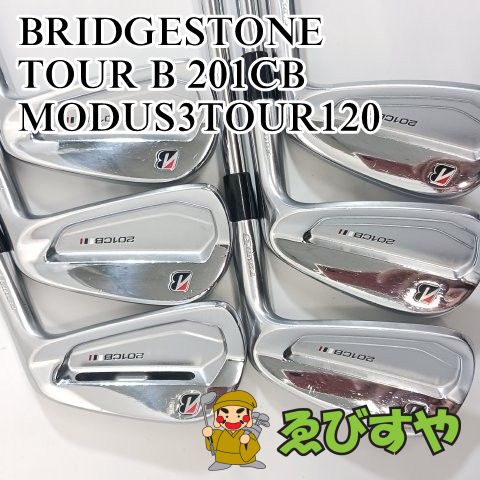 入間■【中古】 アイアンセット ブリヂストン BRIDGESTONE TOUR B 201CB 6本(5-9 P) MODUS3TOUR120 S 24.5[4121]