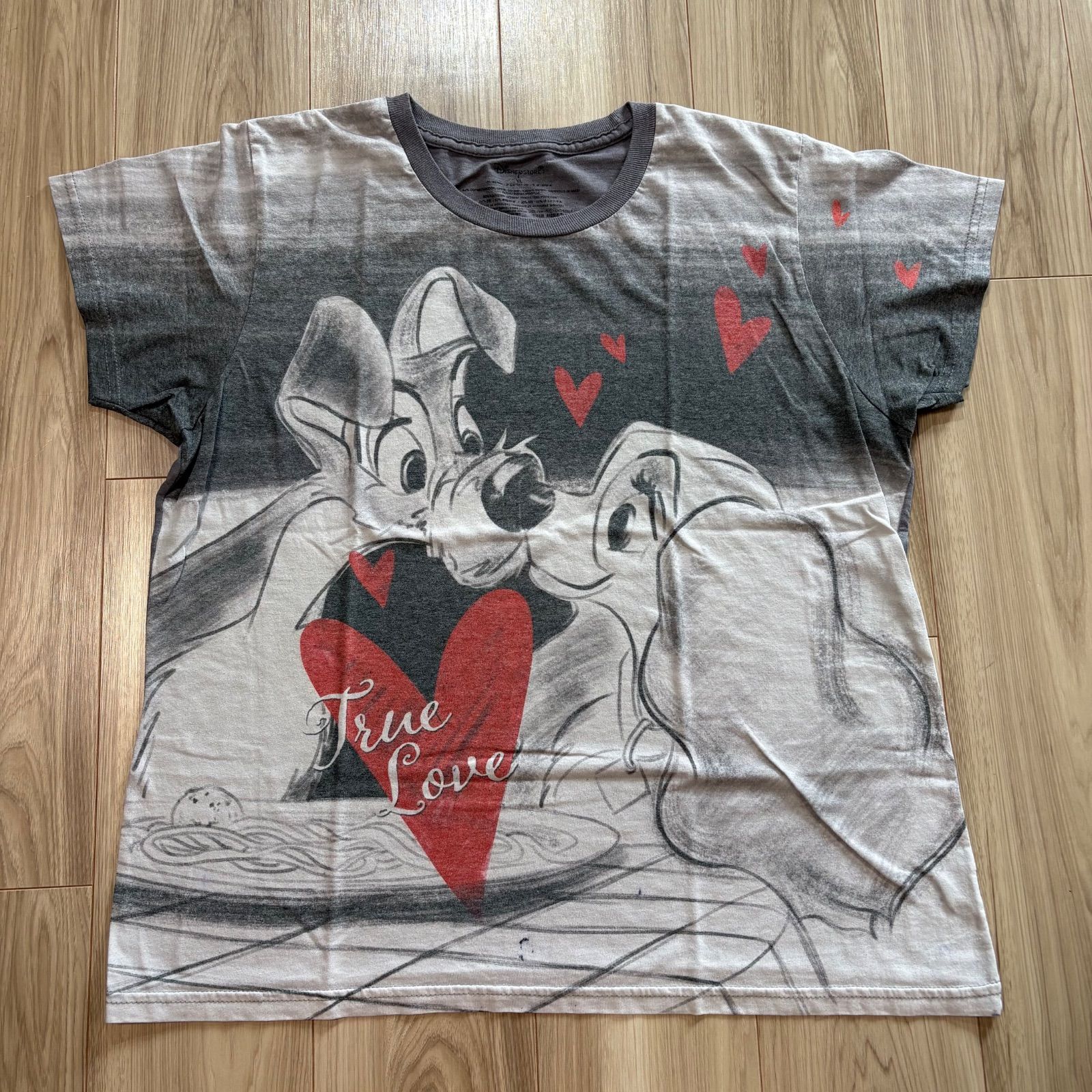 XLサイズ Disney STORE わんわん物語 tee