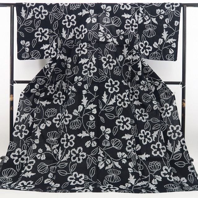 新品・浴衣】有松鳴海絞り 綿 夏着物 仕付け糸付 tomihisa“自分好みに