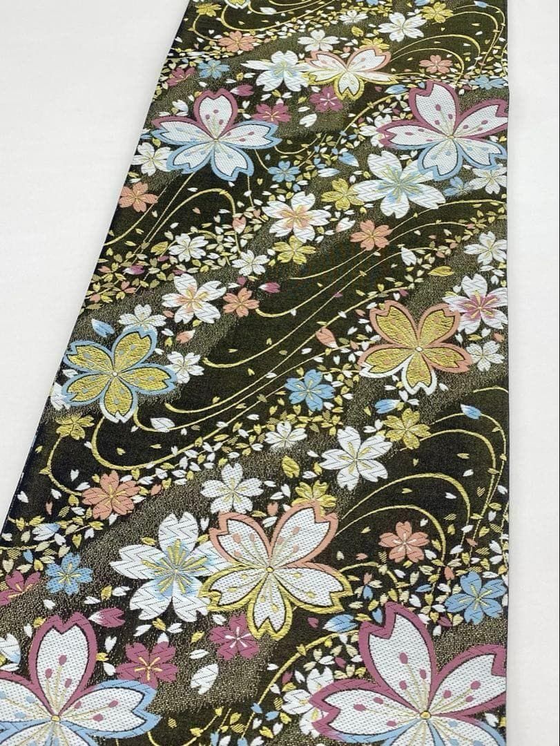 西陣織 やまひで 袋帯 正絹 振袖 豪華 桜尽くし 新品未使用品 D083