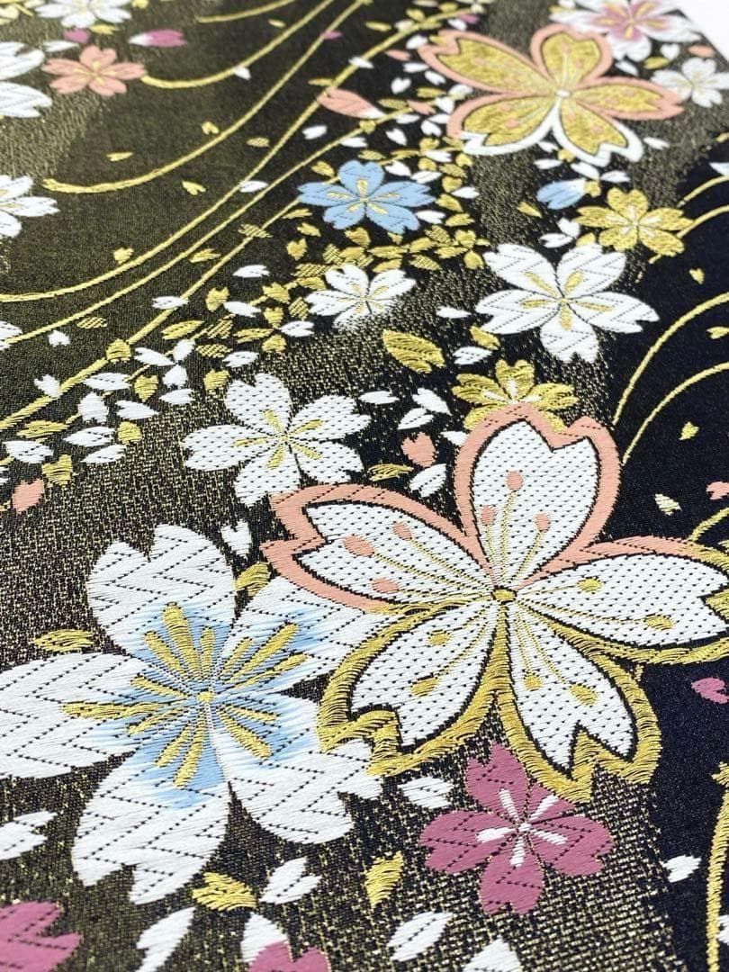 西陣織 やまひで 袋帯 正絹 振袖 豪華 桜尽くし 新品未使用品 D083