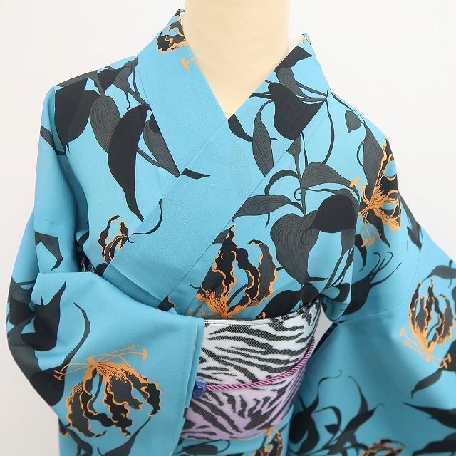 新品・浴衣】撫松庵 セオアルファ グロリオサ 洗える夏着物 仕付け糸付