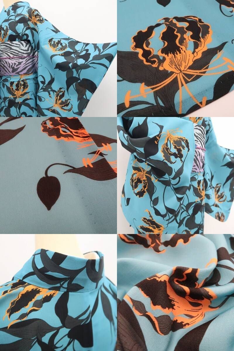 新品・浴衣】撫松庵 セオアルファ グロリオサ 洗える夏着物 仕付け糸付