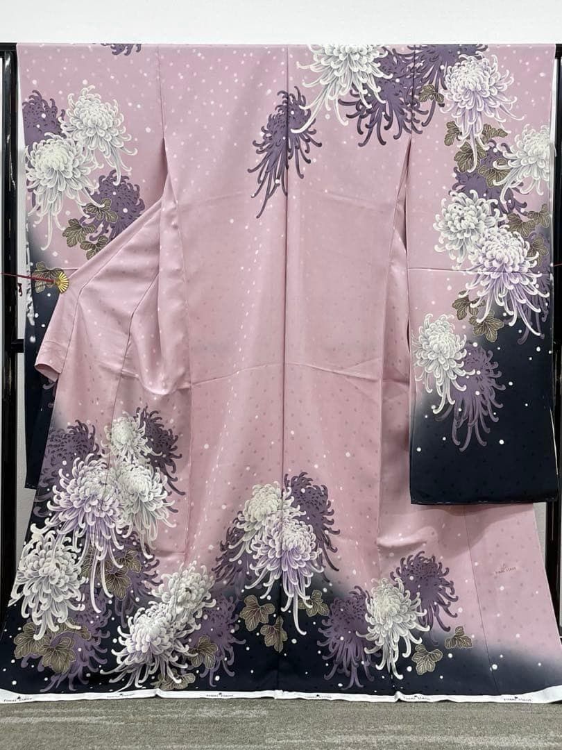 ブランド振袖 仮絵羽 ファイナルステージ 正絹 未仕立て品 八掛付き 