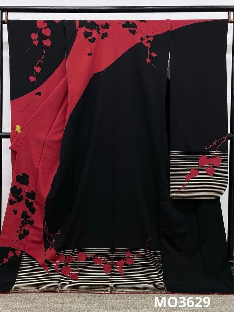 振袖 金彩 ぶどう 身丈173cm パールトーン加工済 MO3629