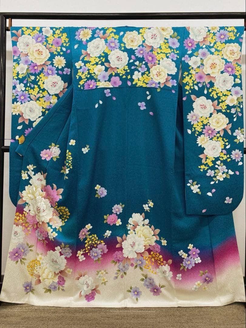 振袖 5点セット 刺繍 金彩 銀通し パールトーン加工済 MOset057 - メルカリ