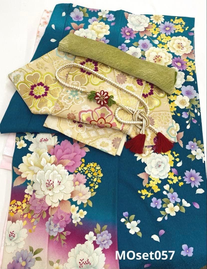 振袖 5点セット 刺繍 金彩 銀通し パールトーン加工済 MOset057 - メルカリ