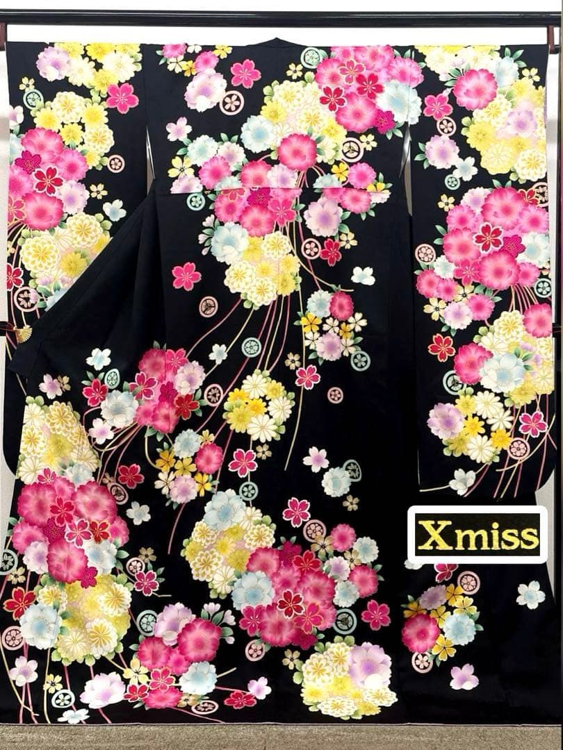 振袖 キスミス Xmiss 刺繍 金彩 紋意匠 身丈174cm MO3717
