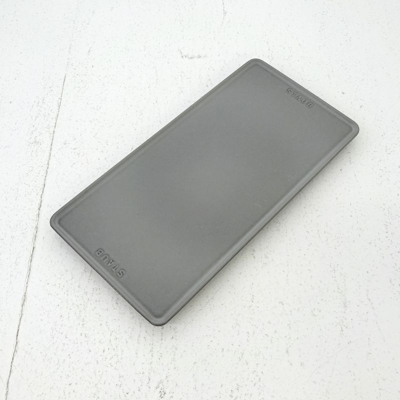 【三重店】STAUB ストウブ レクタンギュラープレート グレー 15×30cm【426-D727】