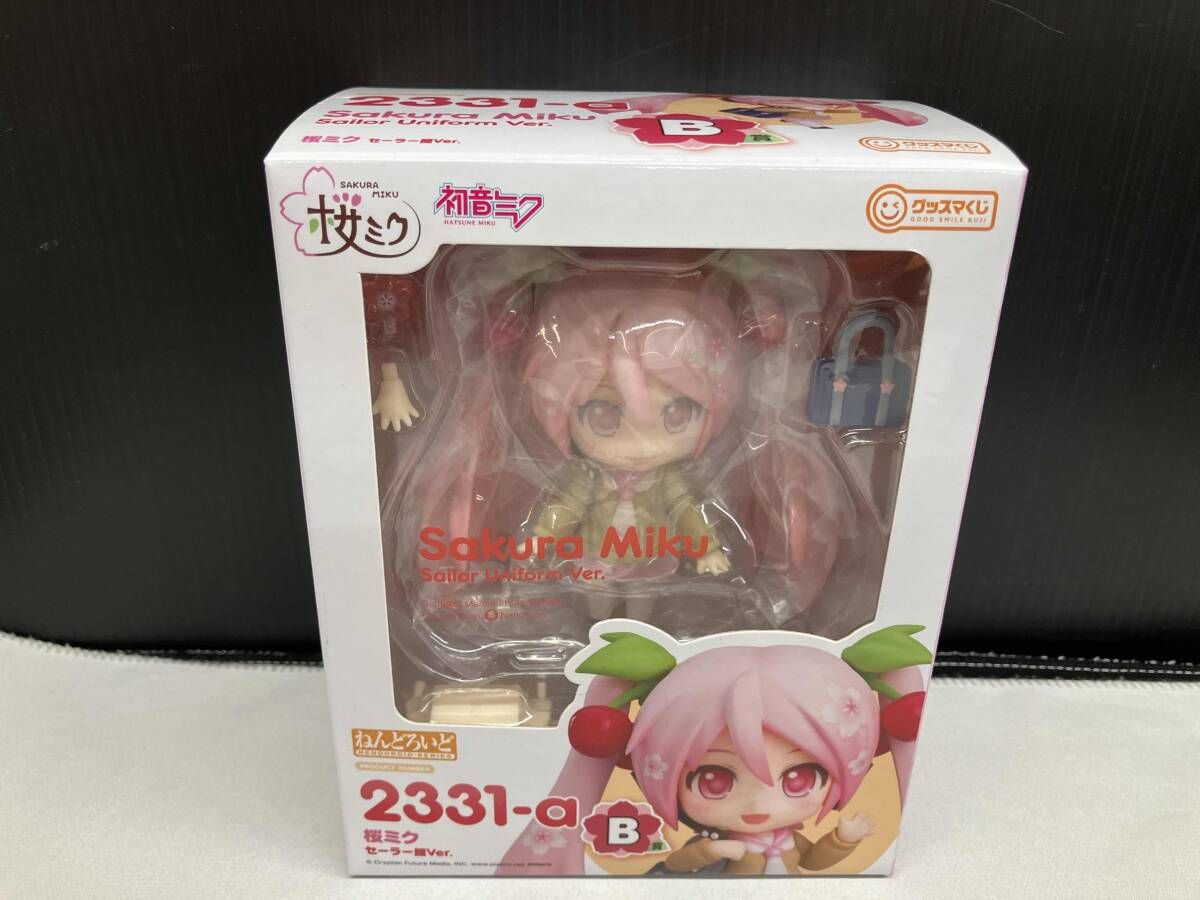 未開封品 B賞 ねんどろいど 2331ｰa 初音ミク 桜ミク セｰラｰ服Ver