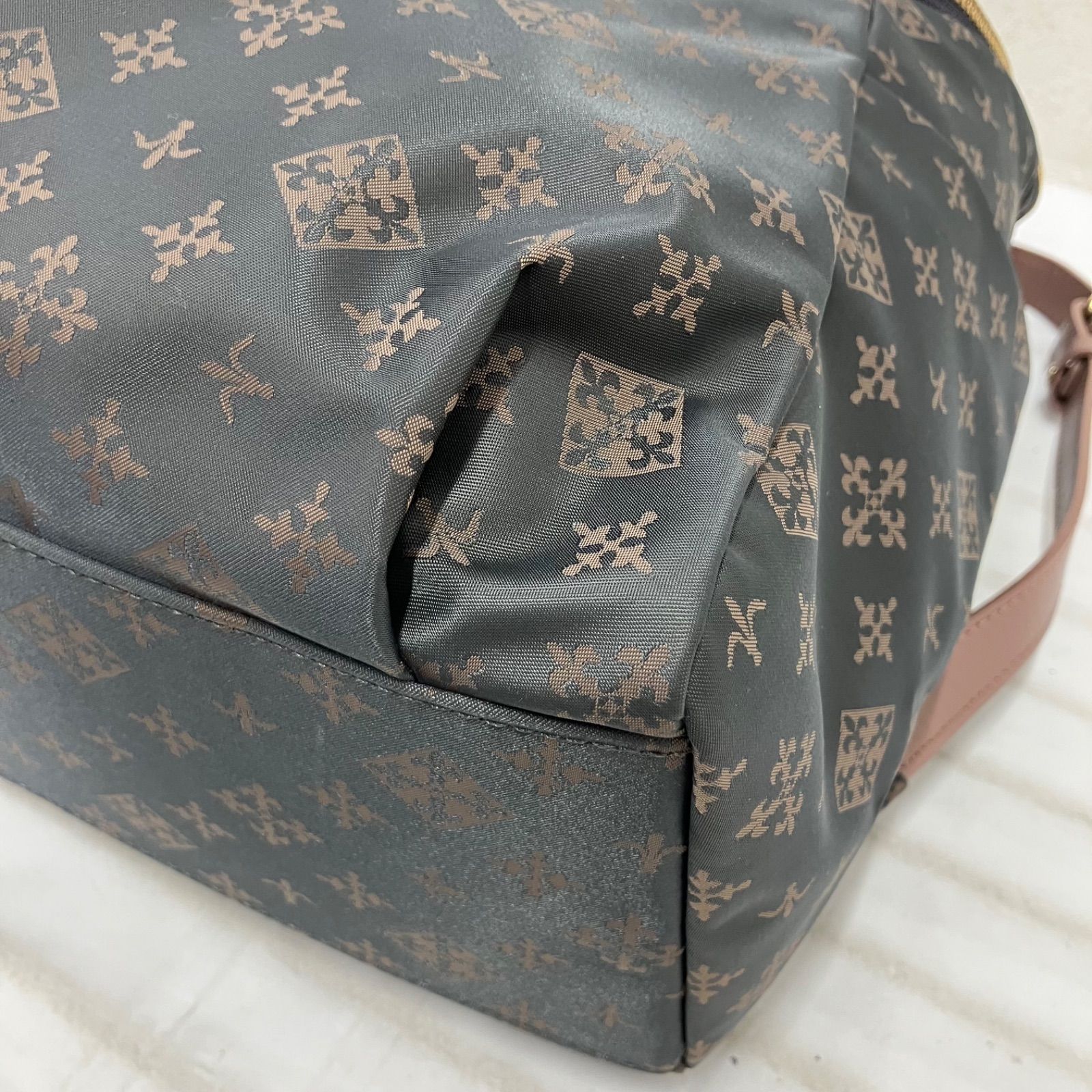 5290【良品】 russet ラシット リュック バックパック モノグラム 総柄