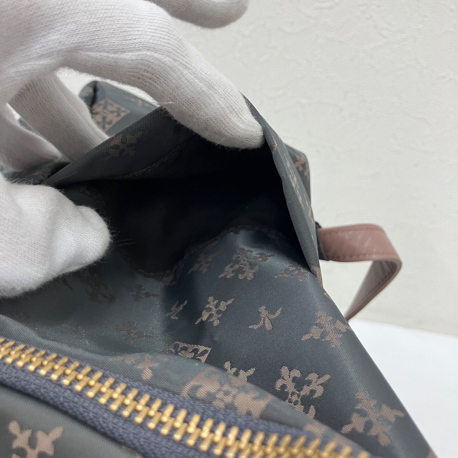 5290【良品】 russet ラシット リュック バックパック モノグラム 総柄