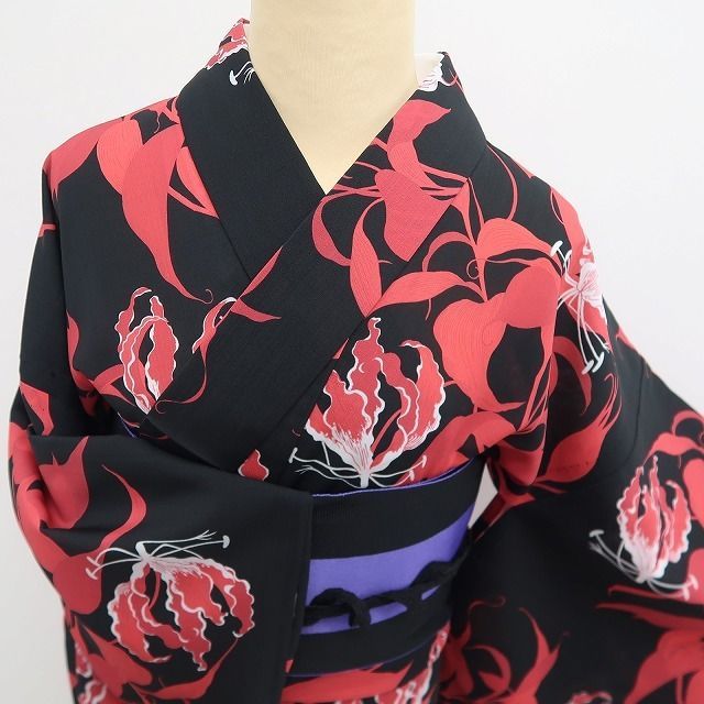 新品・浴衣】撫松庵 セオアルファ グロリオサ 洗える夏着物 仕付け糸付