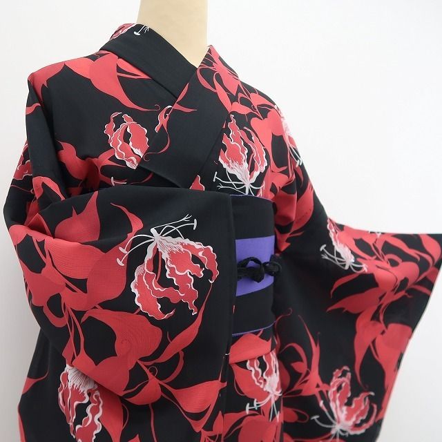 新品・浴衣】撫松庵 セオアルファ グロリオサ 洗える夏着物 仕付け糸付